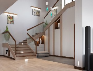 Удобная лестница в частном доме