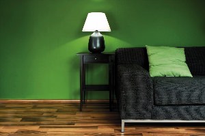 Зеленый цвет стен