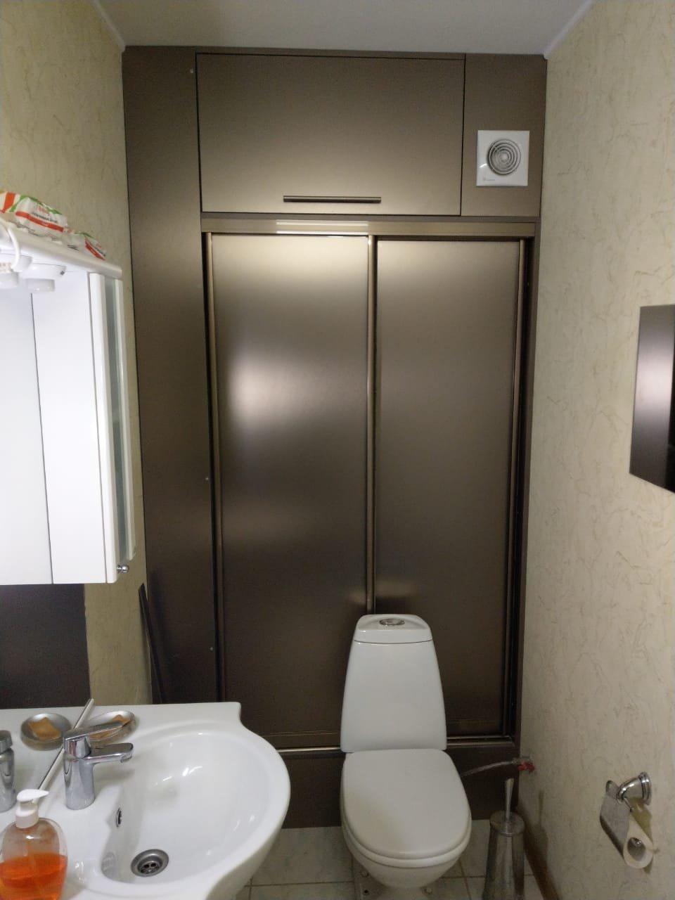 Шкаф в туалет на заказ - купить по индивидуальным в Москве по цене производителя