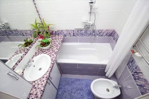 Дизайн маленькой ванной с туалетом