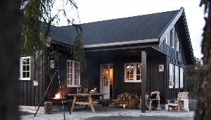 Фасад дома в норвежском стиле