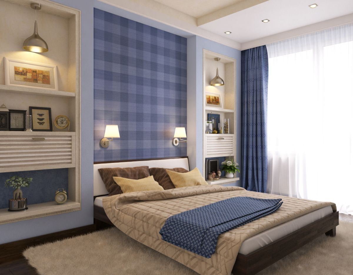 Дизайн ниши в спальне у изголовья кровати (69 фото) - красивые картинки и HD фото