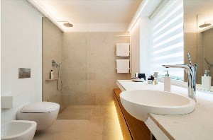 Дизайн объединенных ванных комнат и туалетов