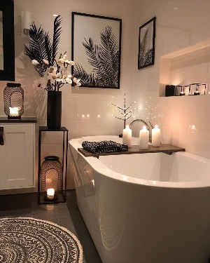 Красивый интерьер ванной комнаты