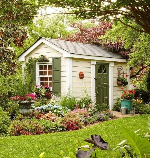 Красивые садовые домики