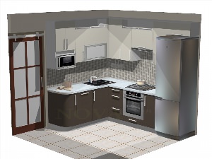 Дизайн кухонь с угловыми гарнитурами