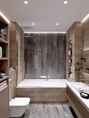 Красивый дизайн маленьких ванных комнат