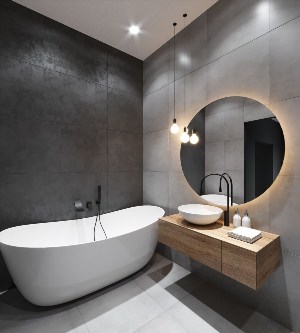 Стиль Модерн в дизайне ванных комнат