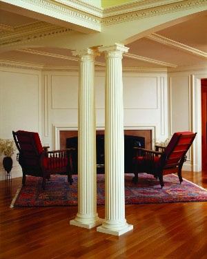 Декор колонны в квартире