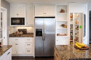 Кухня встроенная техника холодильник