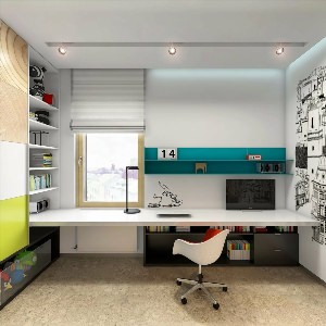 Дизайн комнат для двух школьников