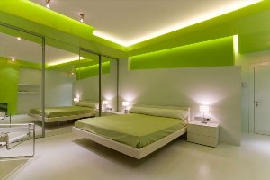 Салатовая спальня дизайн