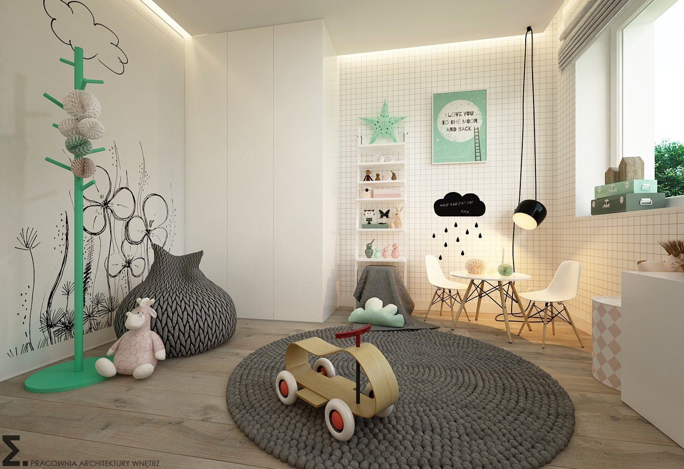детская комната в стиле сканди