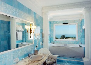 Ванная комната цвета морской волны