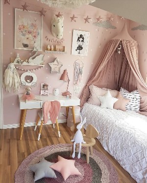 Декор детской комнаты для девчачьи