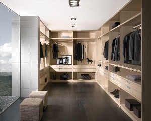Современные гардеробные комнаты