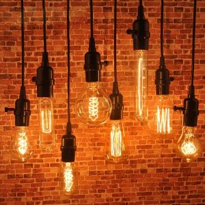 Лампочки Эдисона в интерьере