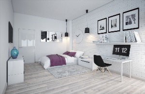 Комната для девушки в стиле минимализм