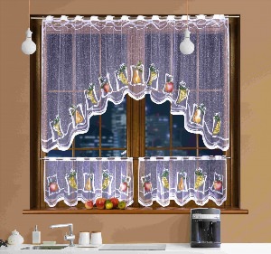 Тюлевые шторы для кухни