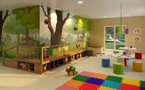Зонирование игровой комнаты в детском саду