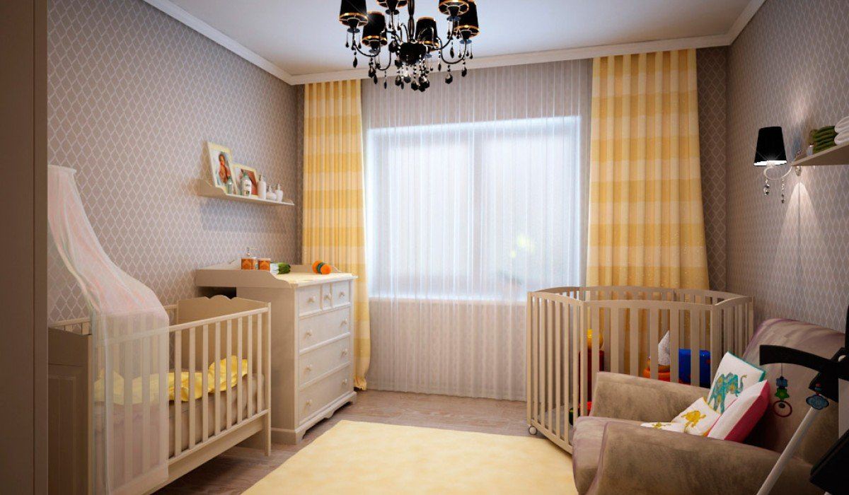 Комната молодой мамы. Планировка комнаты с детской кроваткой. Детская в однокомнатной квартире. Детская комната для новорожденных. Зал с детской кроваткой.