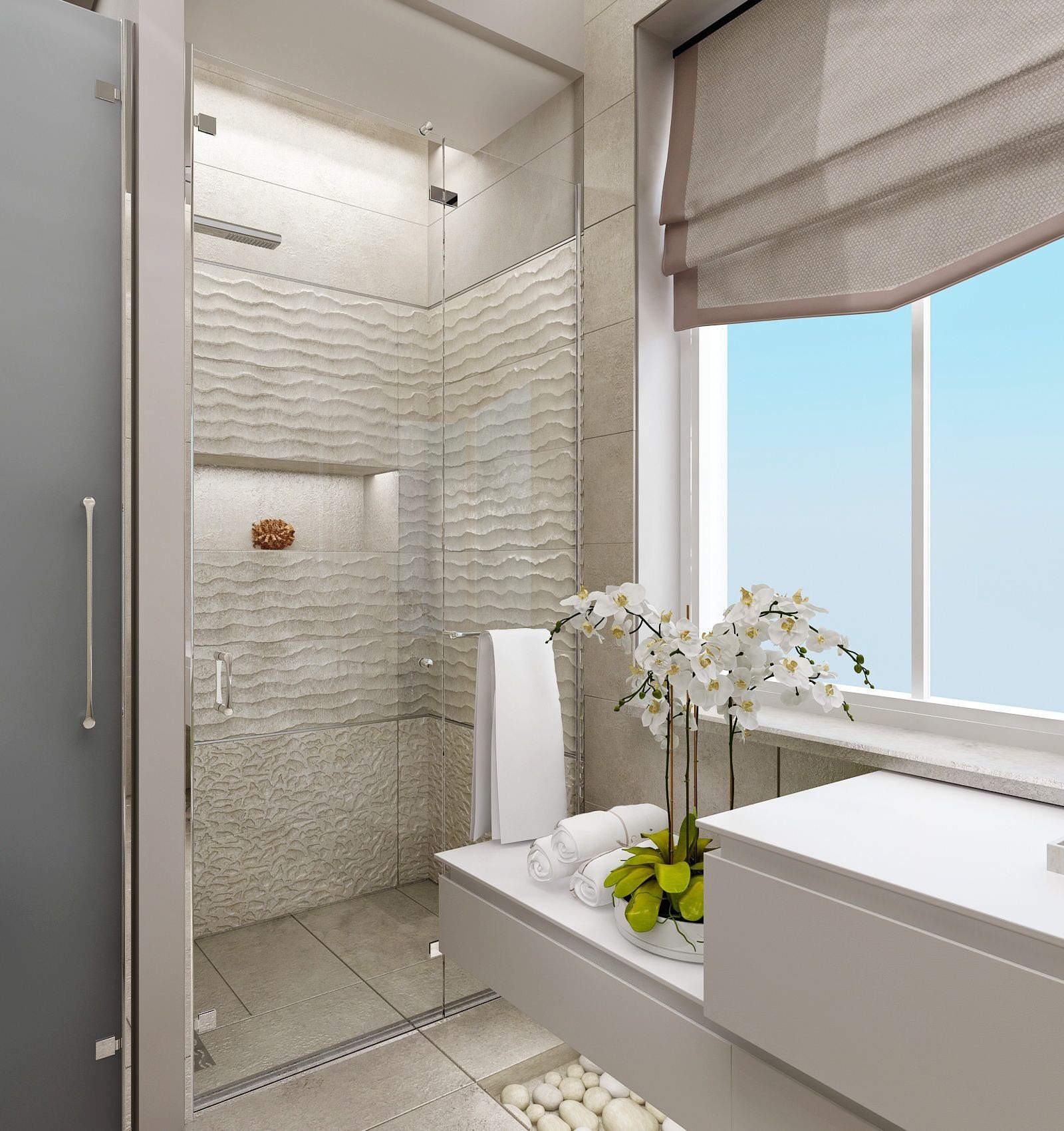Душевая 5 кв м. Небольшая ванная с окном. Интерьер ванной с душевой. Ванная комната с балконом. Душевая комната с окном.