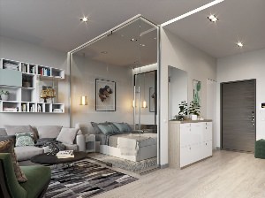 Стильный дизайн однокомнатной квартиры
