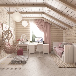 Детская комната в деревянном доме