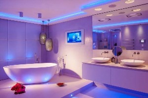 Дизайн освещения ванной комнаты
