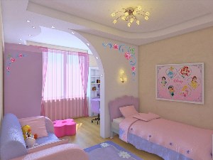 Потолки из гипсокартона для детской спальни
