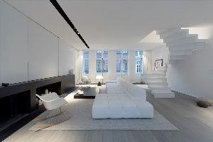 Дом в белом стиле