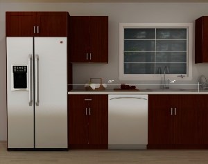 Варианты дизайна кухонь с холодильниками