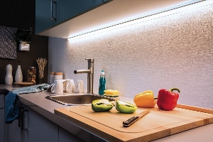 Освещение рабочей зоны на кухне