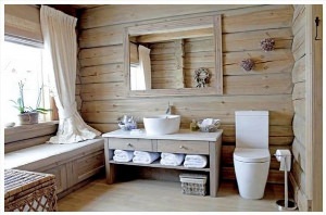 Ванная комната в сельском доме