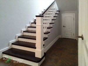 Обшивка лестницы в доме