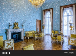 Голубая гостиная Воронцовского дворца в Алупке