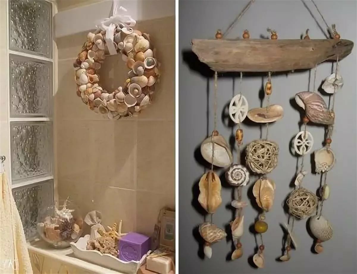 Поделки из ракушек для ванной комнаты: идеи по изготовлению своими руками (43 фото)