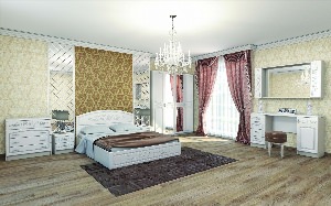 Спальня Венеция белый жемчуг