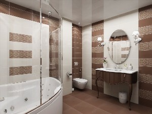 Дизайн потолков для ванных комнат