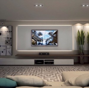 Телевизор в гостинной дизайн