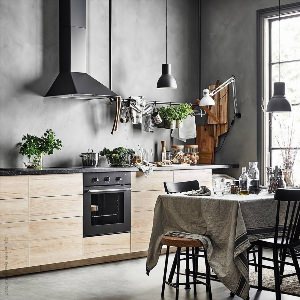 Интерьеры с серыми кухнями IKEA
