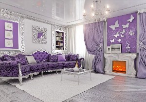 Фиолетовая гостиная