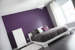 Серо фиолетовые стены