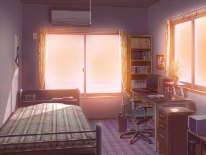 Спальня аниме комнаты