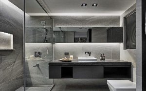 Дизайн ванной комнаты стиле хай