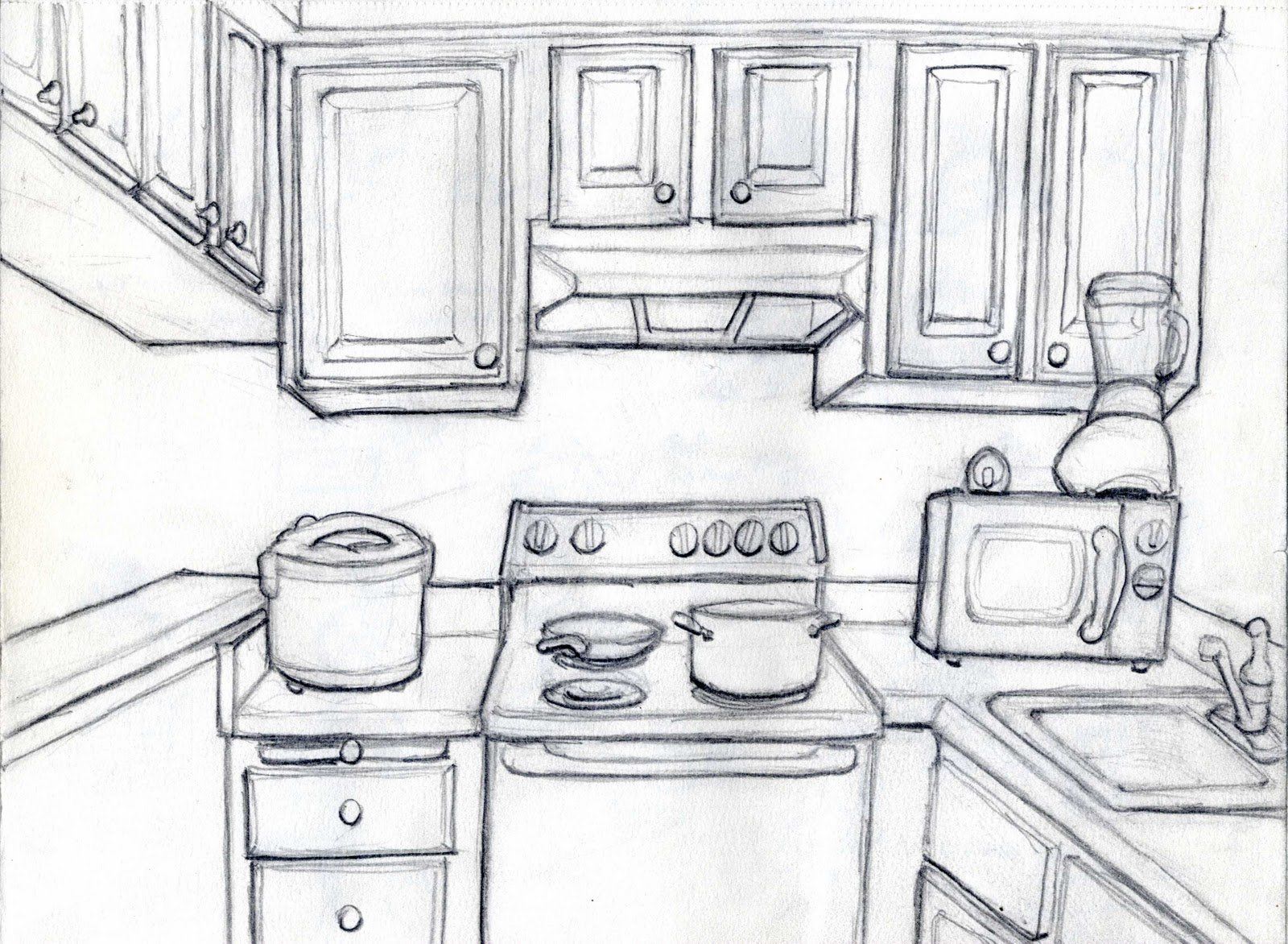 Кухня будущего рисунки