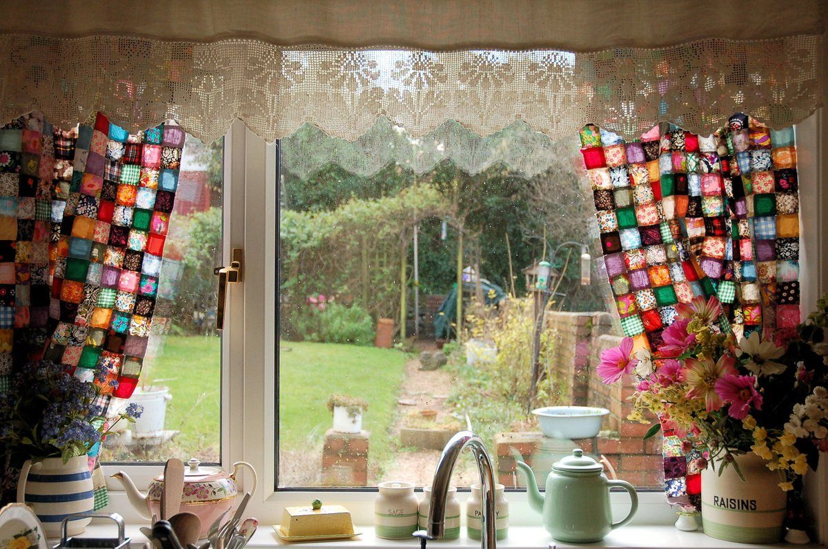 Лоскутные шторы в интерьере (55 фото) - красивые картинки и HD фото