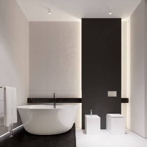 Интерьер ванной в стиле минимализм