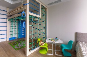 Дизайн комнат с шведской стенкой