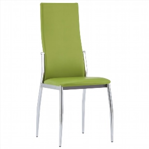 Мягкие зеленые стулья для кухни